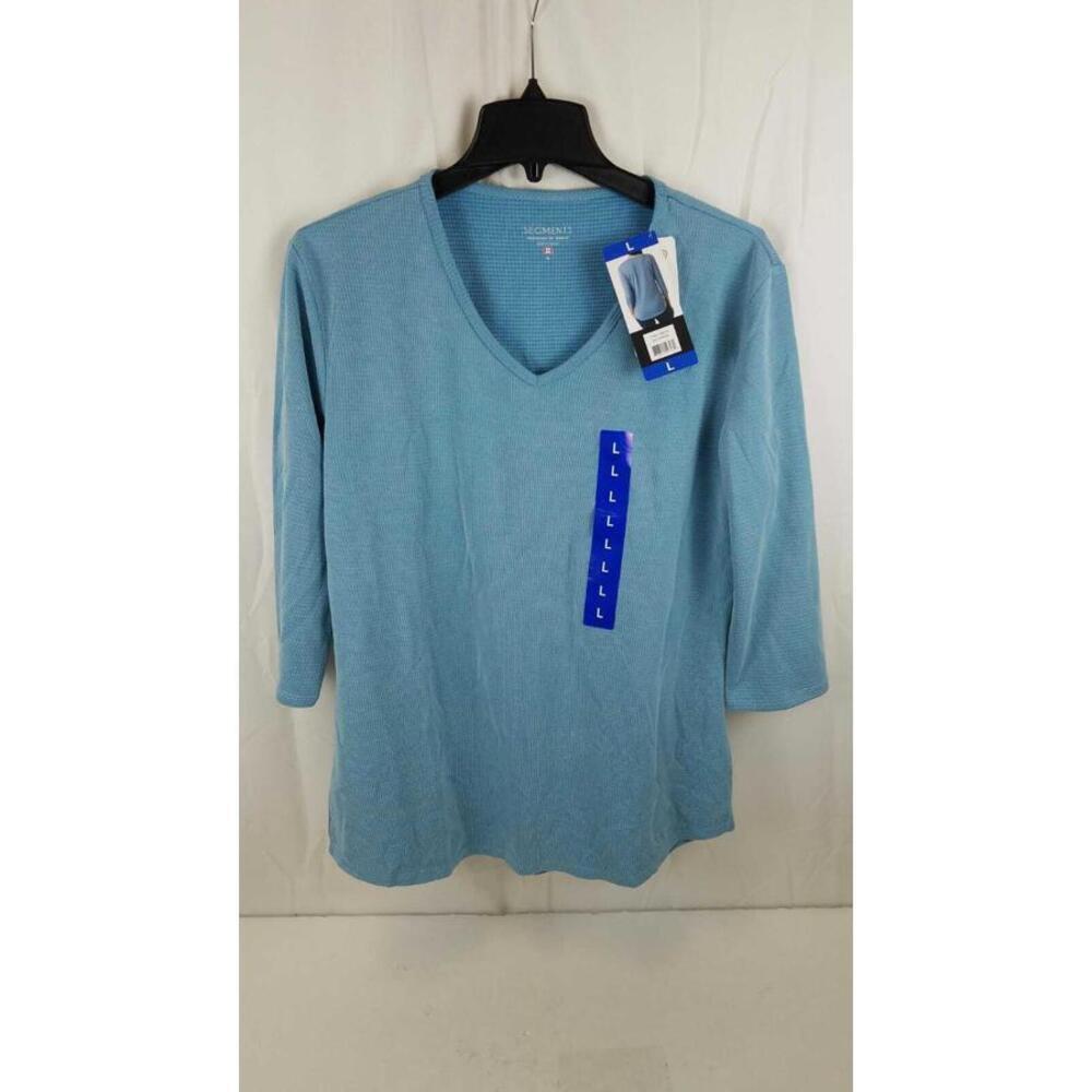 Segments Womens Sleeve V-Neck Tee Size S